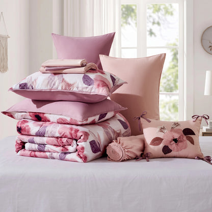 Tatum Reversible Floral Comforter Set with Sheets