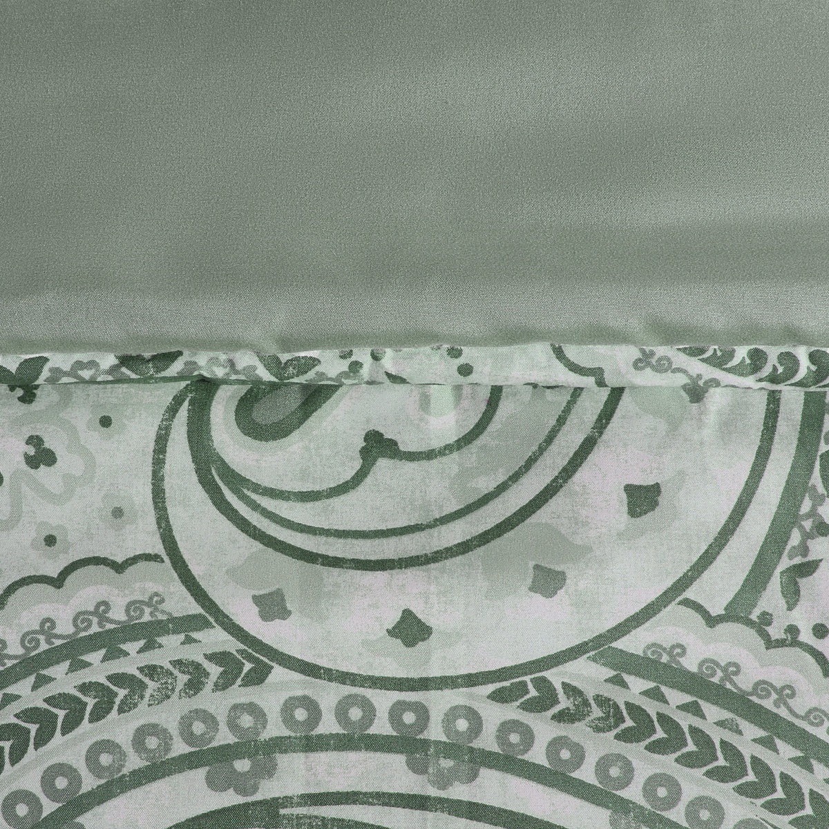 Kamira Cotton Paisley Floral Reversible Comforter Set