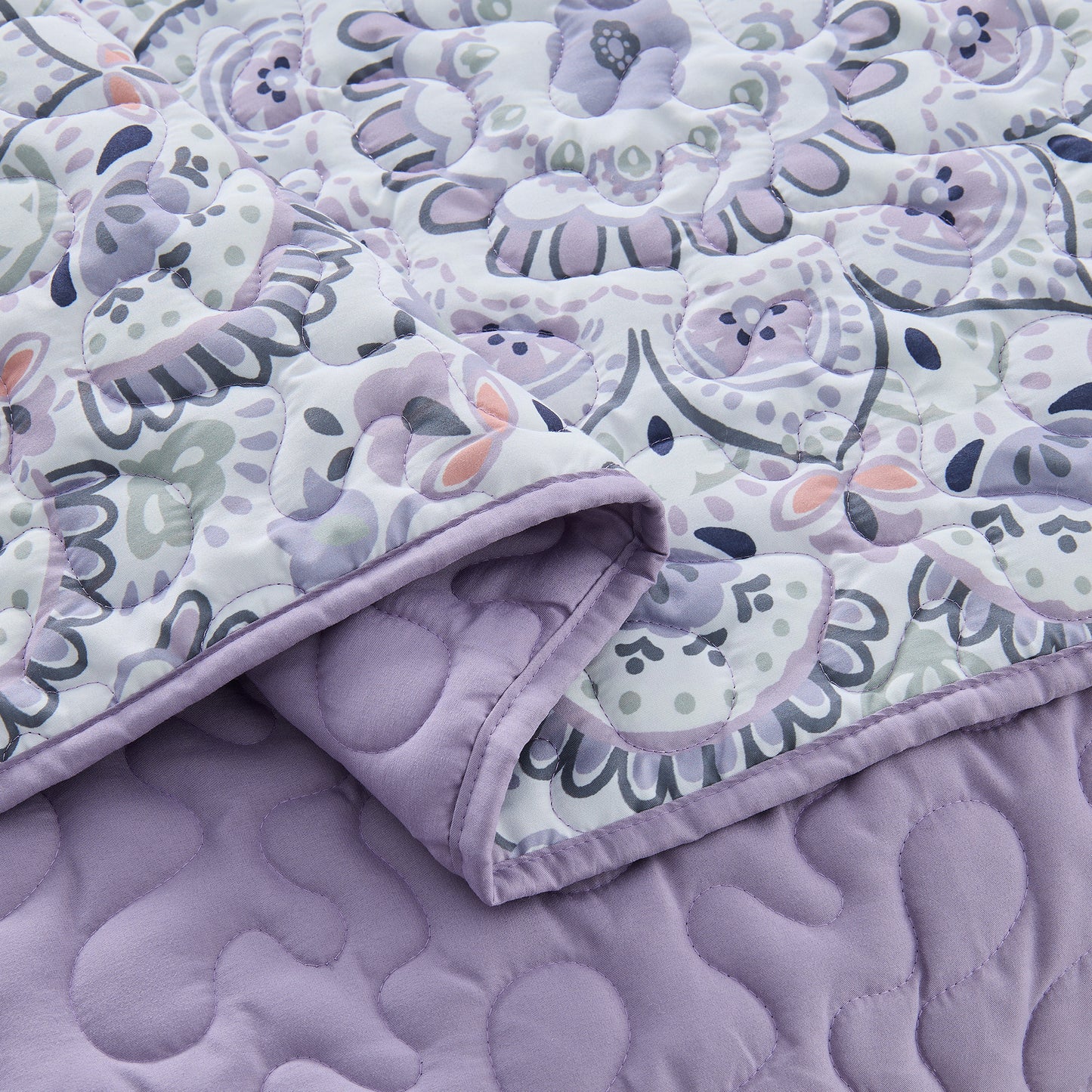Boho Medallion Reversible Quilt Set with Pillowcase