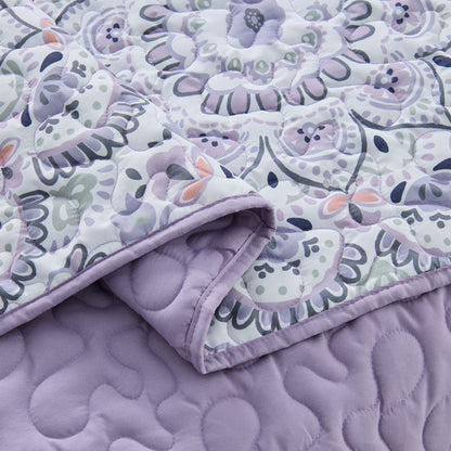 Boho Medallion Reversible Quilt Set with Pillowcase