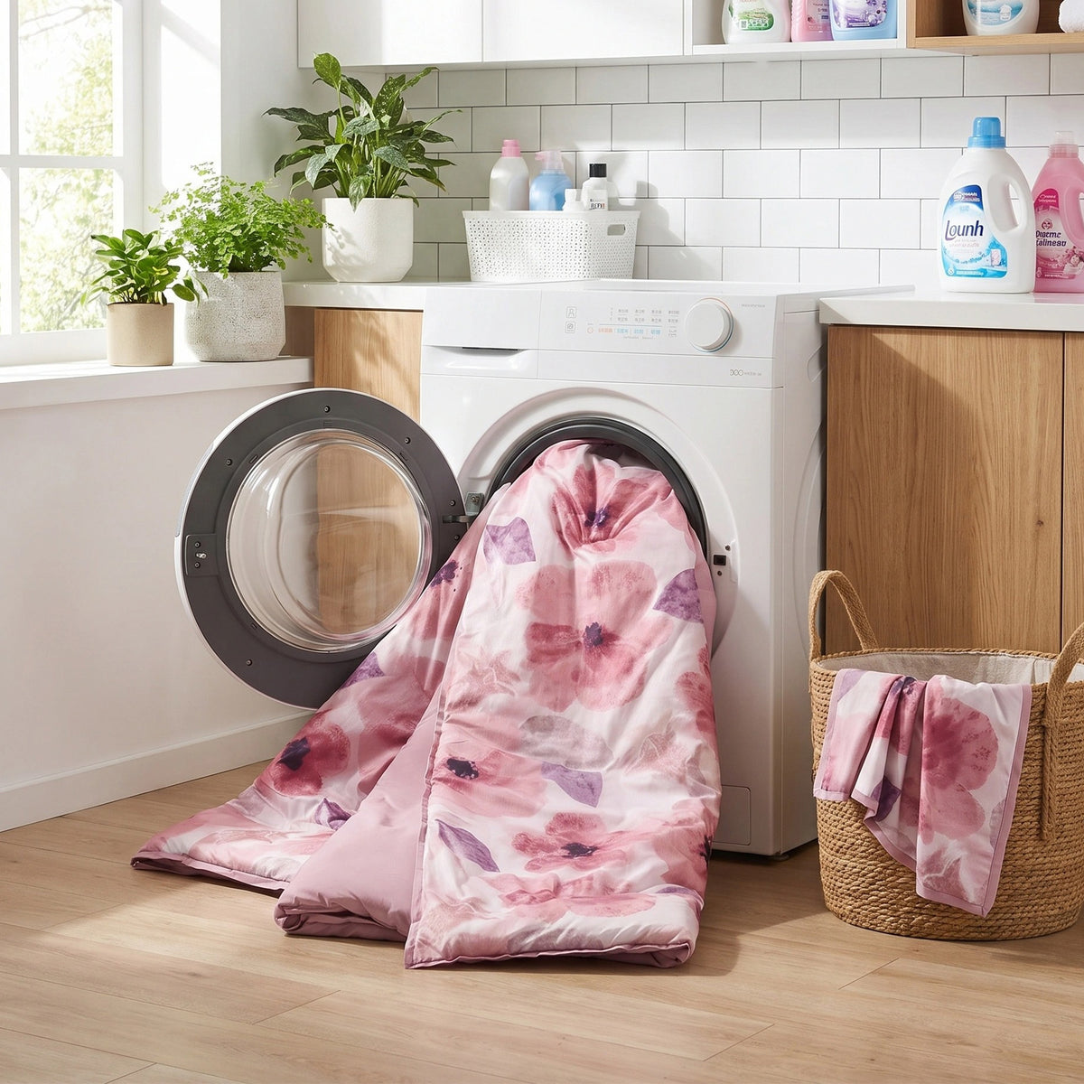 Tatum Reversible Floral Comforter Set with Sheets