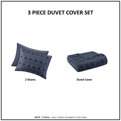 Clip Jacquard Duvet Cover Set