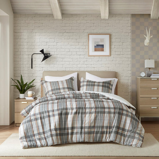 Plaid Duvet Cover Set