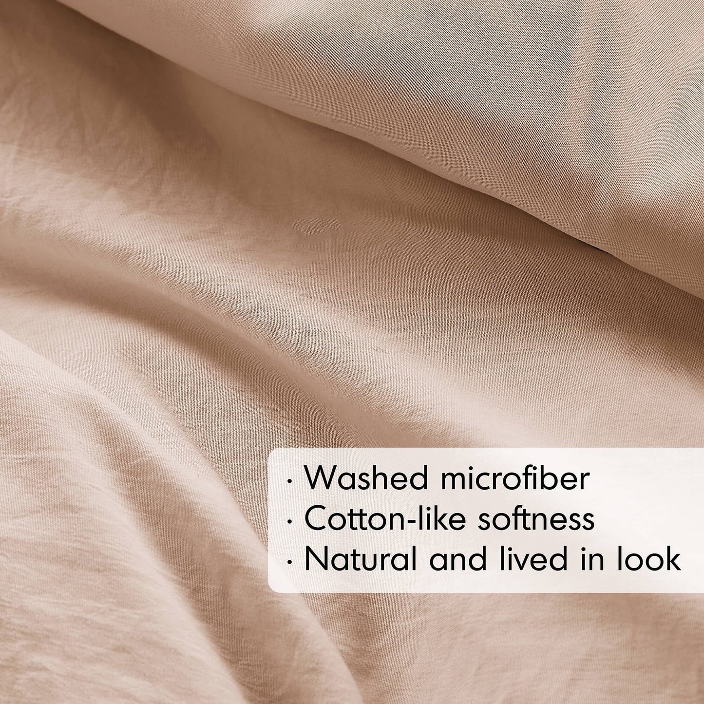 Soft Washed Pleated Duvet Cover Set