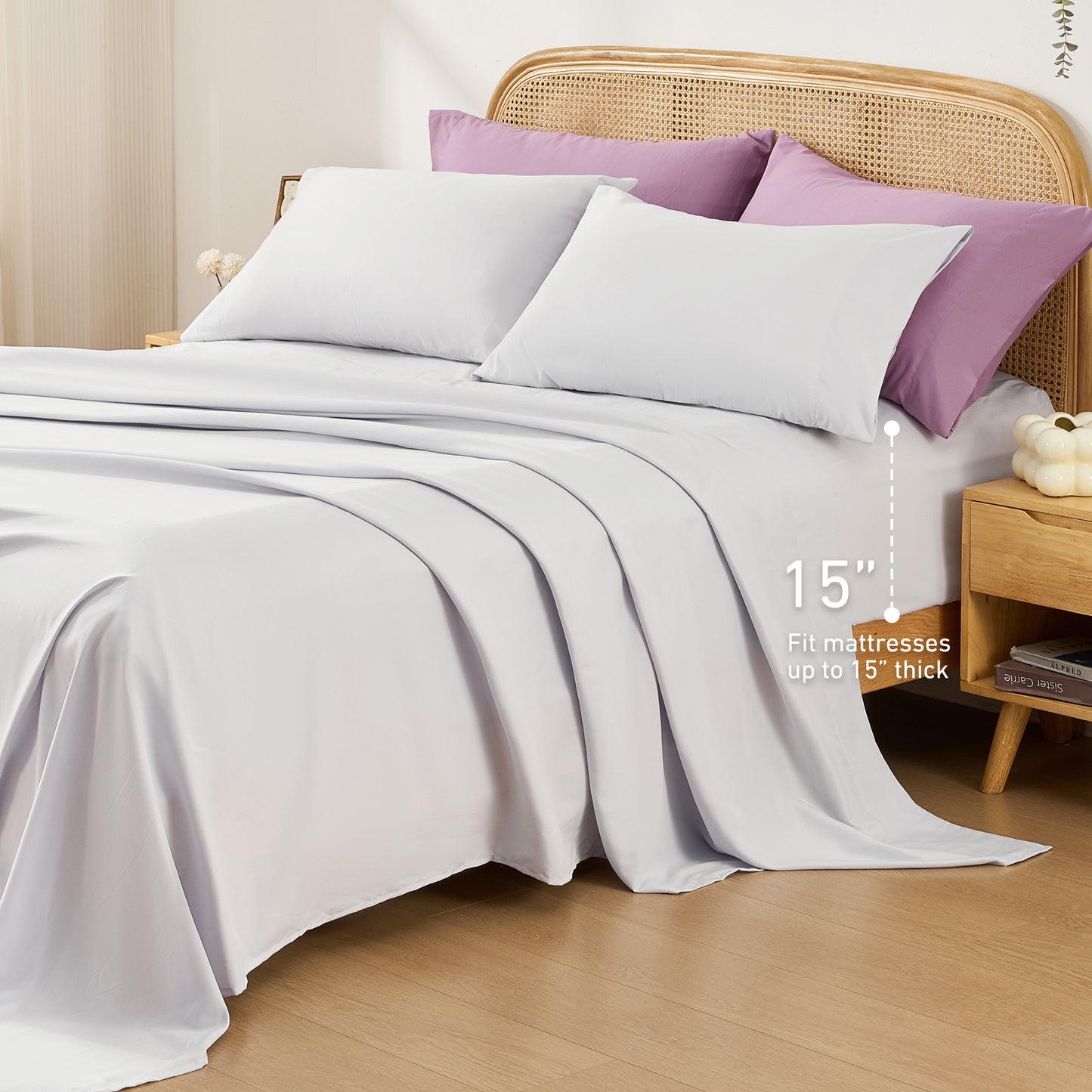 Medallion Pattern Bed in a Bag Bedding Comforter Set with Comforter, Flat Sheets, Fitted Sheets with Side Pockets