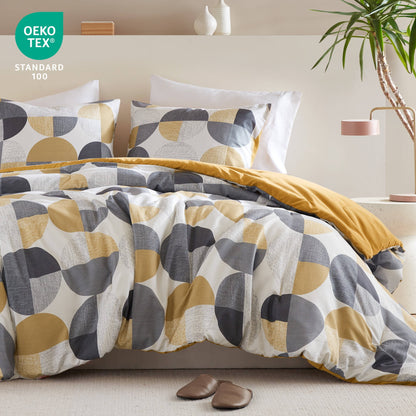 Microfiber Comforter Set, Geometric Print