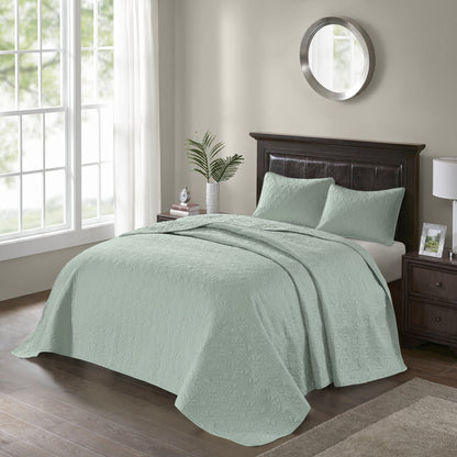 Classic Stitch Bedspread Set Lightweight Reversible Bedding Set