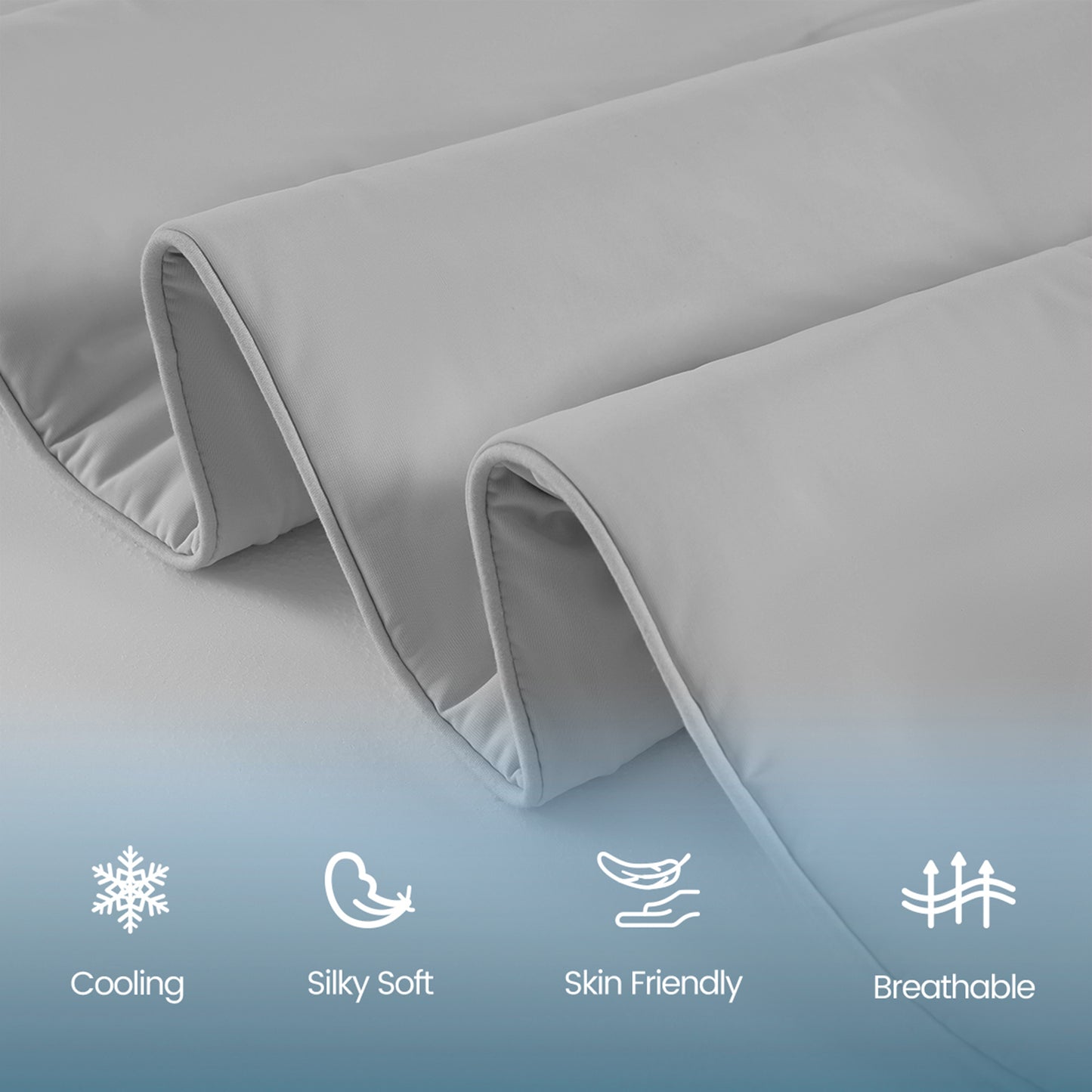 Cooling Comforter, Cooling Blanket for Hot Sleepers, Silky Smooth Summer Comforter
