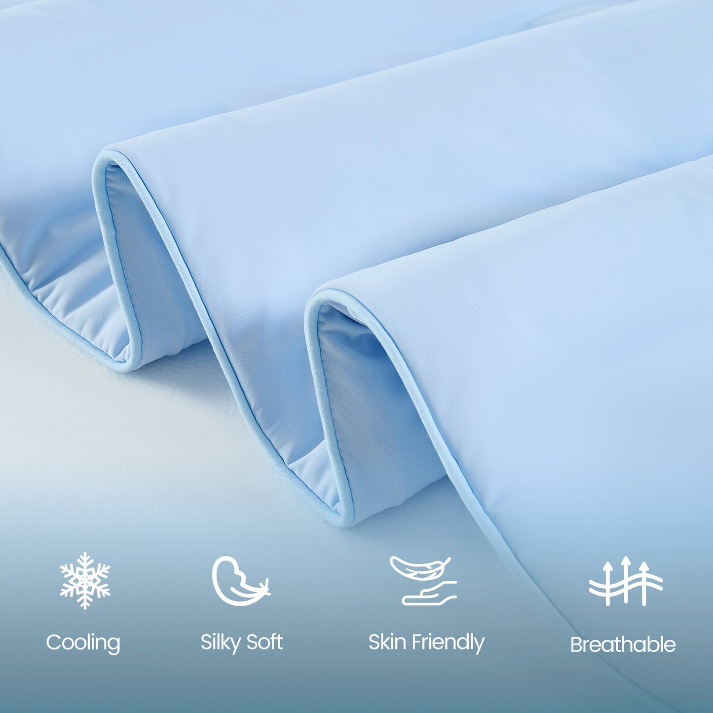 Cooling Comforter, Cooling Blanket for Hot Sleepers, Silky Smooth Summer Comforter