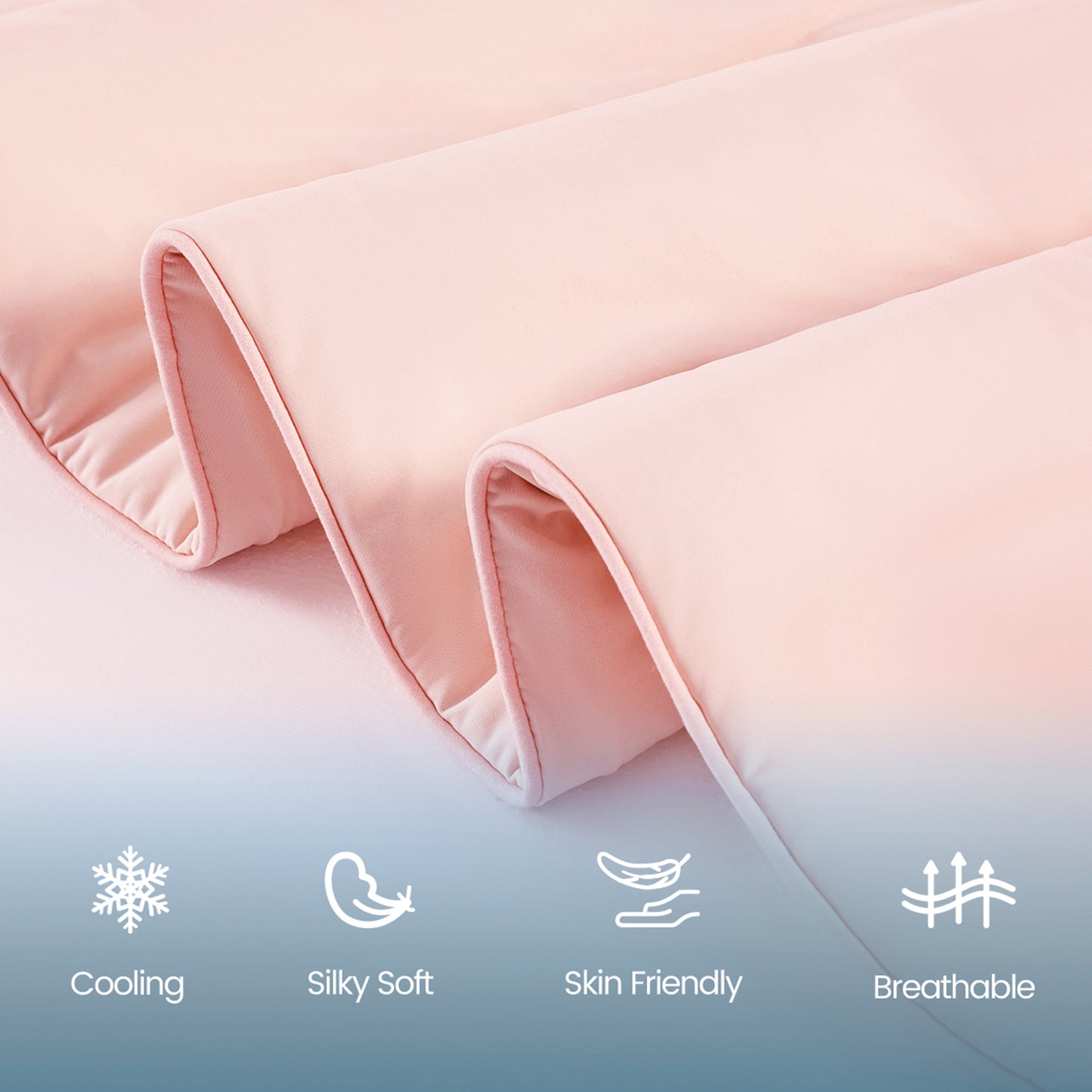 Cooling Comforter, Cooling Blanket for Hot Sleepers, Silky Smooth Summer Comforter