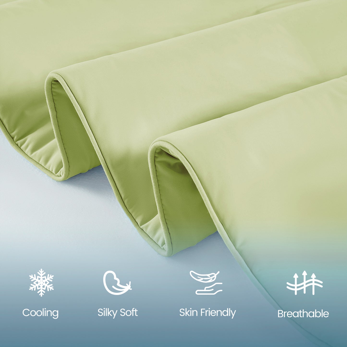 Cooling Comforter, Cooling Blanket for Hot Sleepers, Silky Smooth Summer Comforter