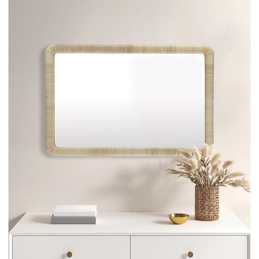 Rattan Rectangle Wall Mirror