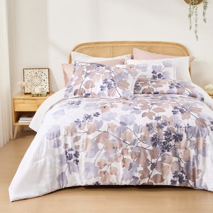 Medallion Pattern Bed in a Bag Bedding Comforter Set with Comforter, Flat Sheets, Fitted Sheets with Side Pockets