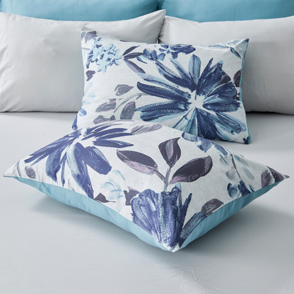 Modern All Season Bed in a Bag Comforter Set, Floral Print Bedding Set with Sheets and Pillowcases