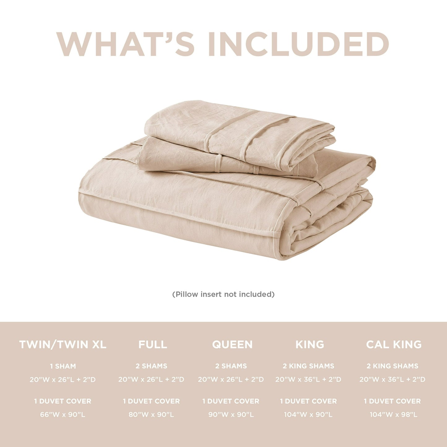 Soft Washed Pleated Duvet Cover Set