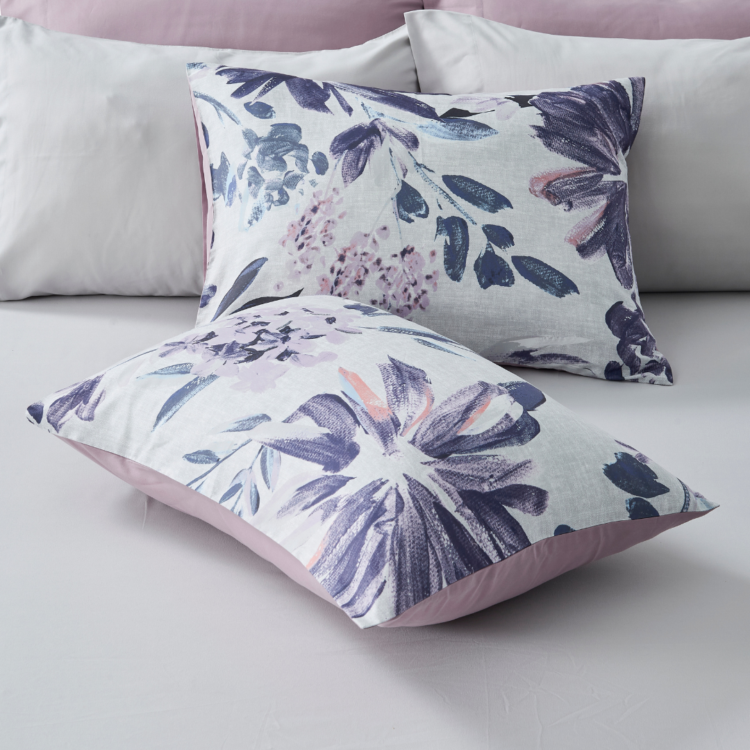 Modern All Season Bed in a Bag Comforter Set, Floral Print Bedding Set with Sheets and Pillowcases