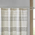 Cody Cotton Stripe Printed Shower Curtain with Tassel