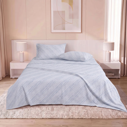 Cotton Flannel Sheet Set, 100% Cotton Bed Sheets Set with Deep Pocket