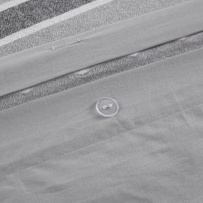 Jacquard Yarn-Dyed Stripes Cotton Duvet Cover Set
