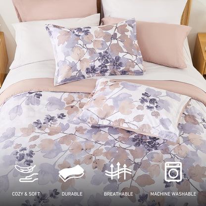 Medallion Pattern Bed in a Bag Bedding Comforter Set with Comforter, Flat Sheets, Fitted Sheets with Side Pockets