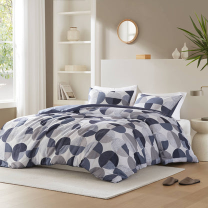 Round Geometric Print Comforter Mini Set