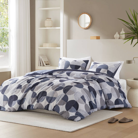Round Geometric Print Comforter Mini Set