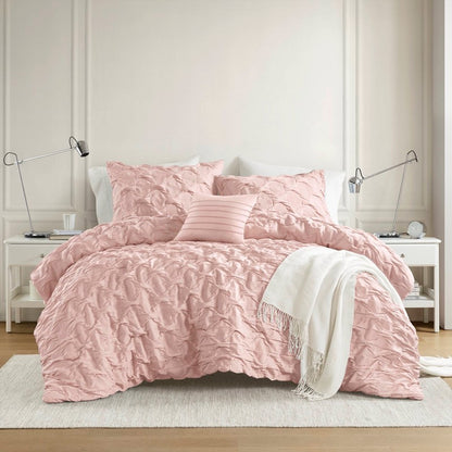 Diamond Pucker Woven Comforter Set
