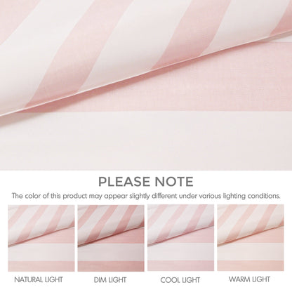 Textured Stripe Print Bedding Comforter Set