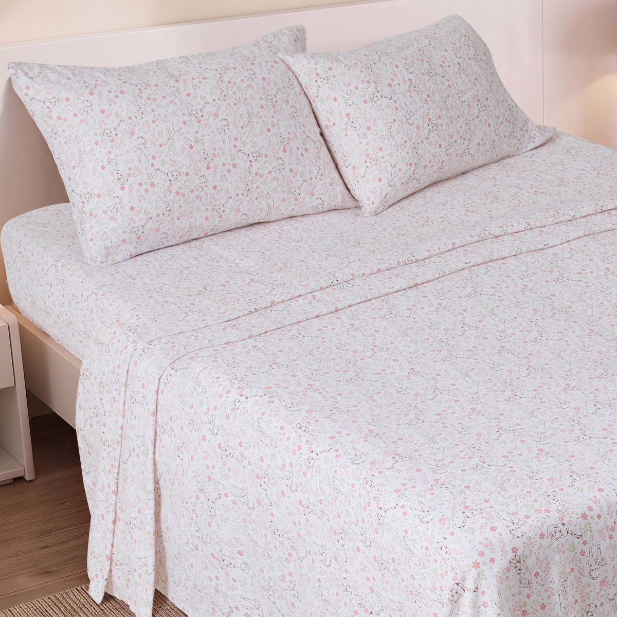 Cotton Flannel Sheet Set, 100% Cotton Bed Sheets Set with Deep Pocket