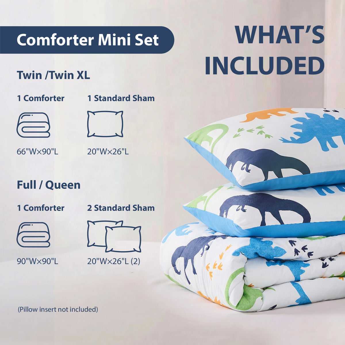 Asher Dinosaurs Comforter Mini Set