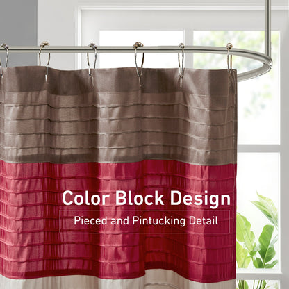 Faux Silk Shower Curtain