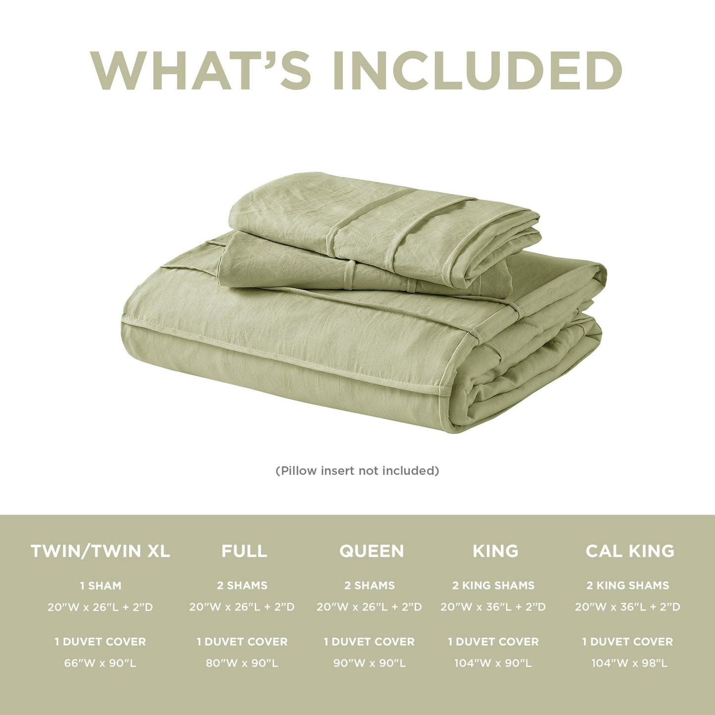 Soft Washed Pleated Duvet Cover Set