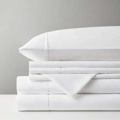 800 Thread Count Cotton Blend Sateen Sheet Set, Solid Plain Bed Sheets