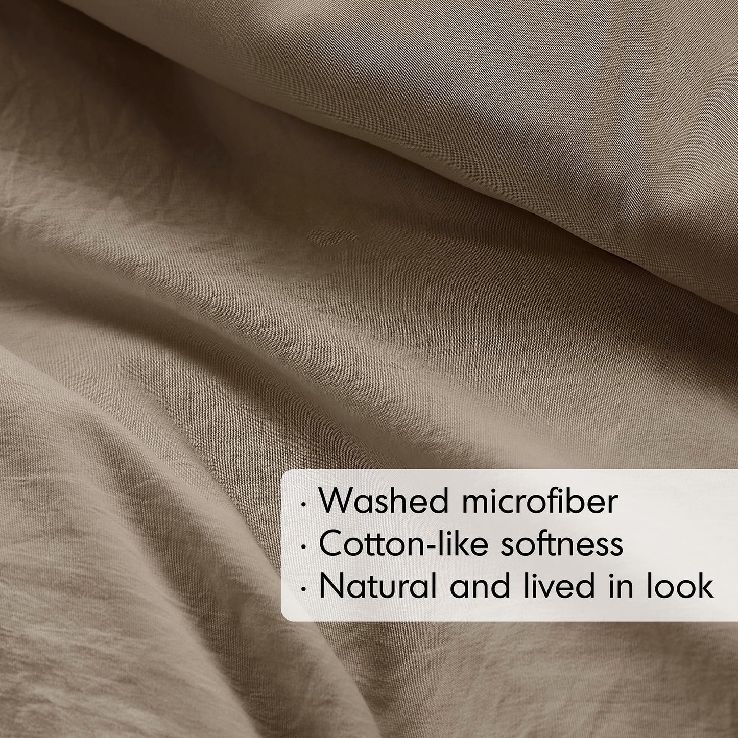 Soft Washed Pleated Duvet Cover Set