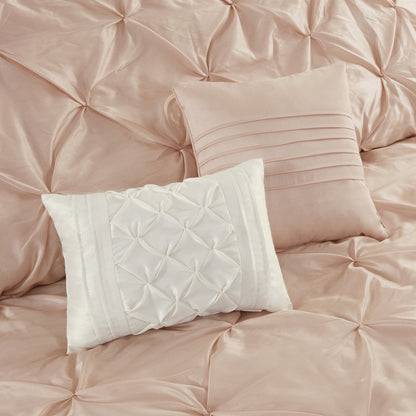 24 Piece Comforter Set with Window Curtains,Room in a Bag