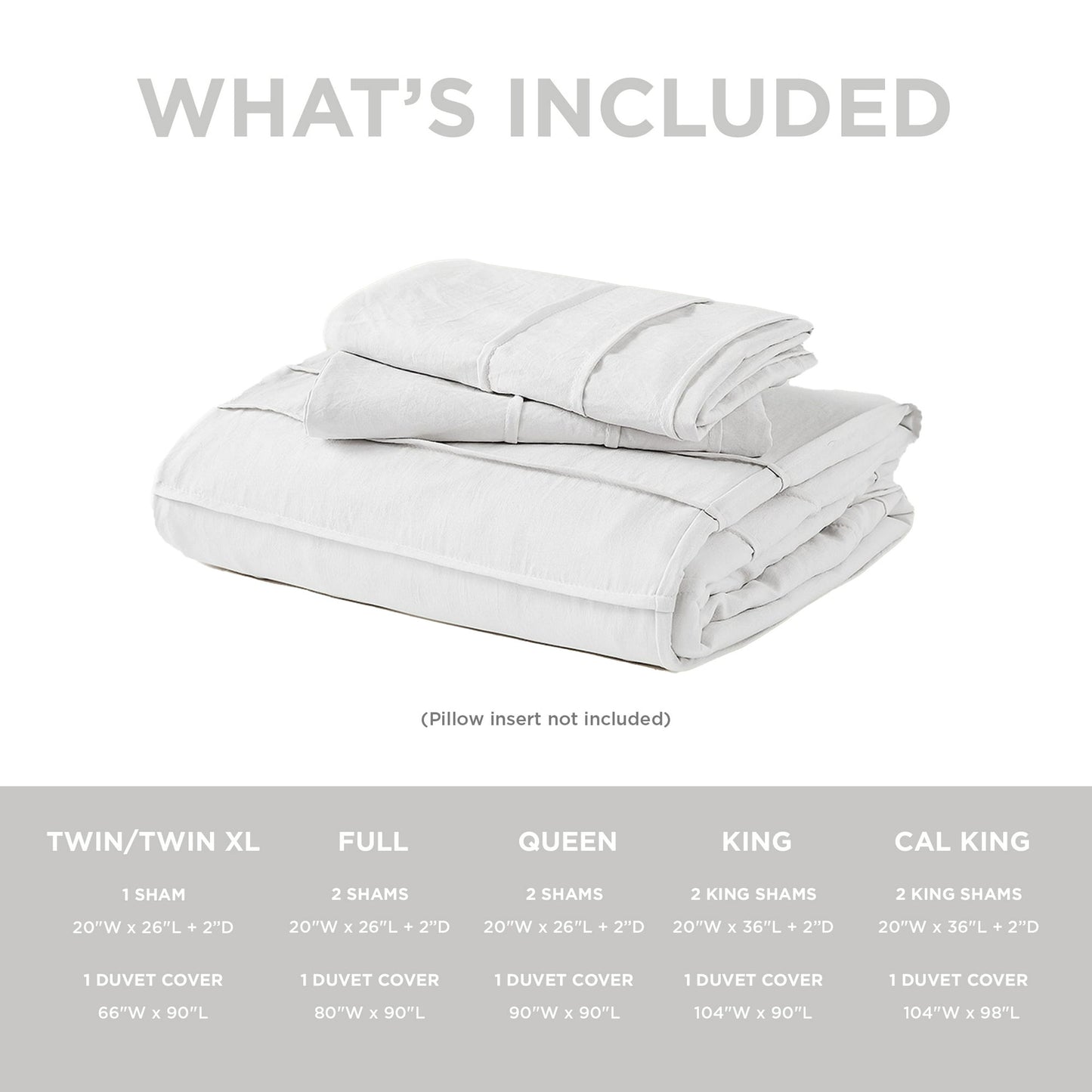 Soft Washed Pleated Duvet Cover Set