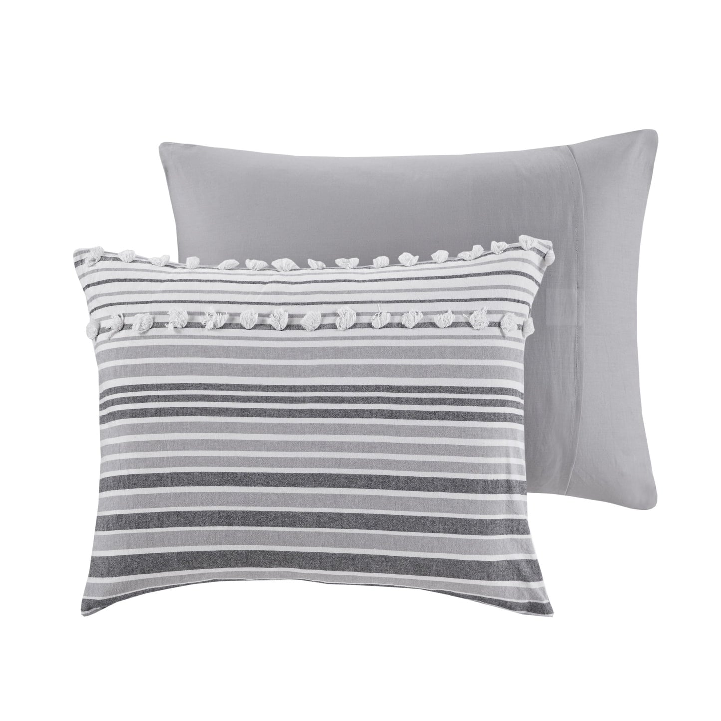 Jacquard Yarn-Dyed Stripes Cotton Duvet Cover Set