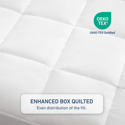 Quilted Fitted Mattress Cover - Extra Thick Mattress Topper with Deep Pocket Mattress Pad Highline