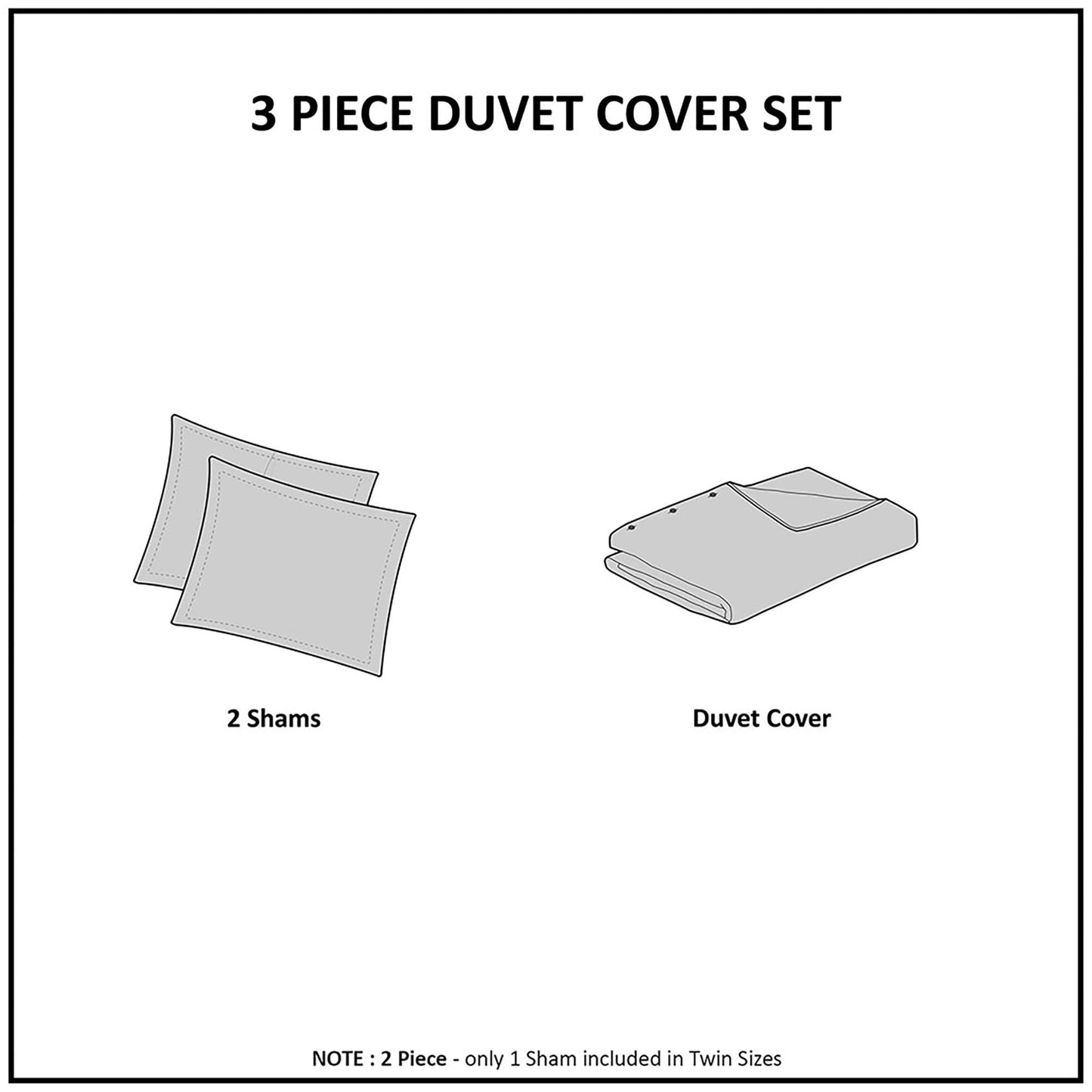 Cotton Duvet Cover Set with Chenille Tufting