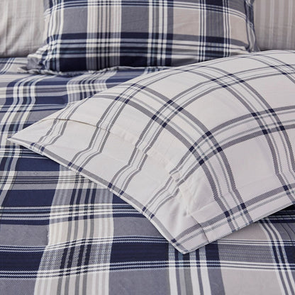 8 Piece Comforter Set with Bed Sheets, Navy