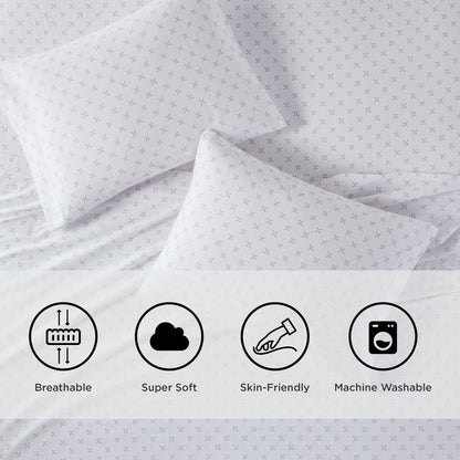 Sheet Set 100% Cotton Flannel Oversized Bed Sheets with Deep Pocket