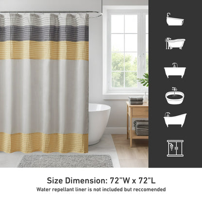 Faux Silk Shower Curtain