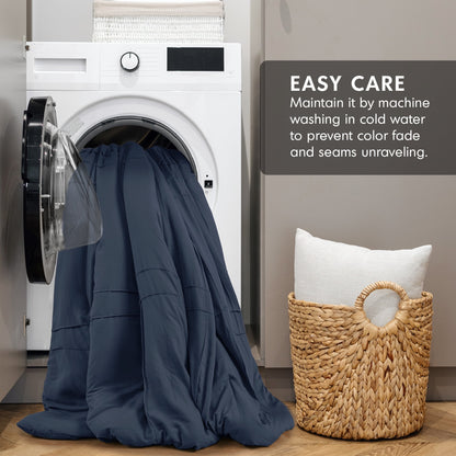 Soft Washed Pleated Comforter Set