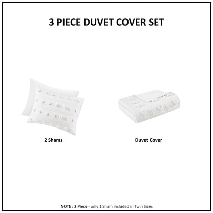 Clip Jacquard Duvet Cover Set