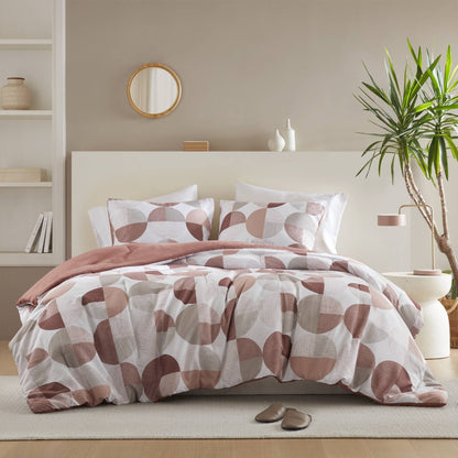 Round Geometric Print Comforter Mini Set