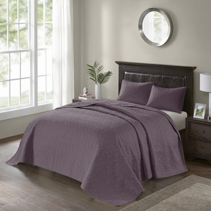 Classic Stitch Bedspread Set Lightweight Reversible Bedding Set