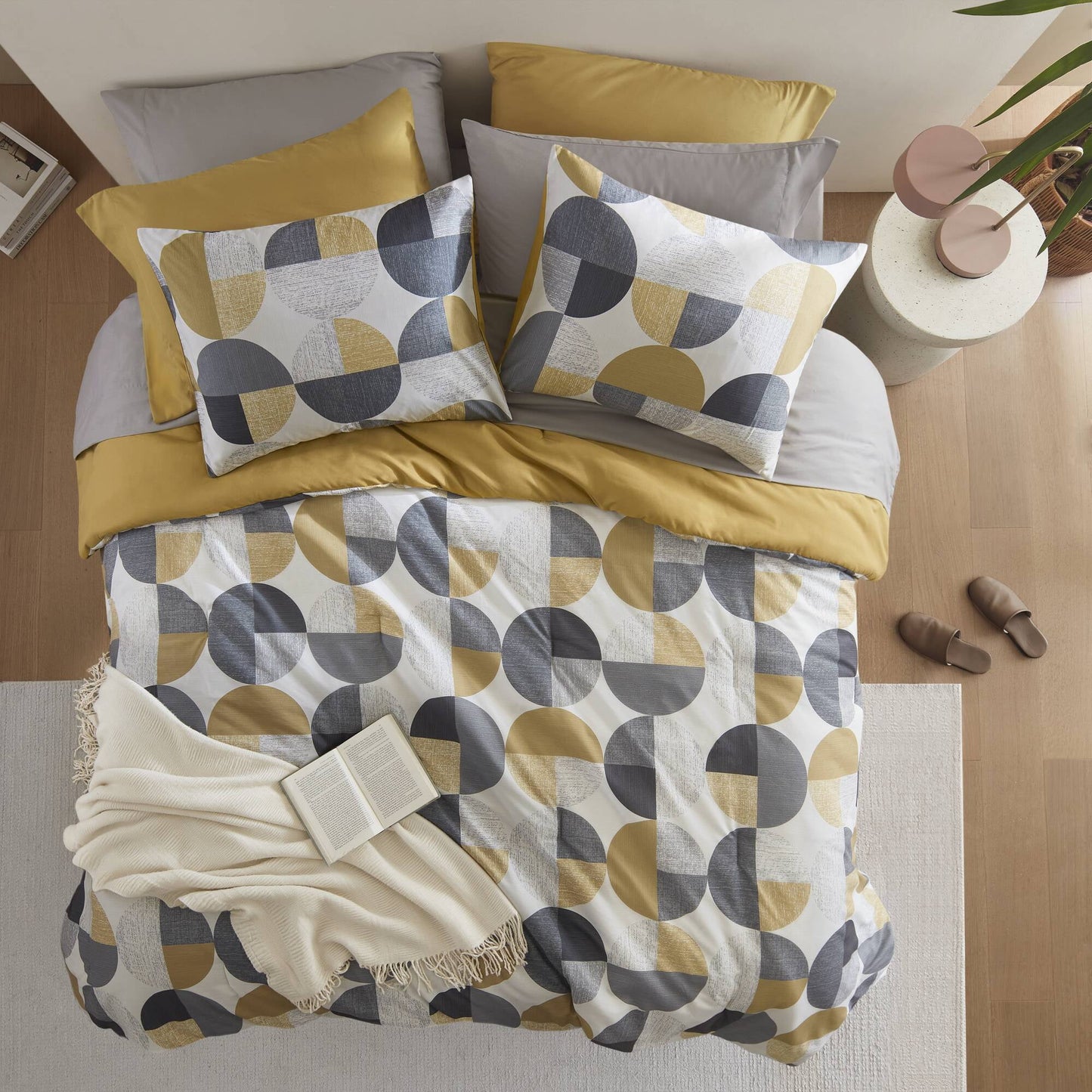 Microfiber Comforter Set, Geometric Print