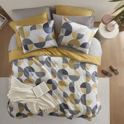 Microfiber Comforter Set, Geometric Print