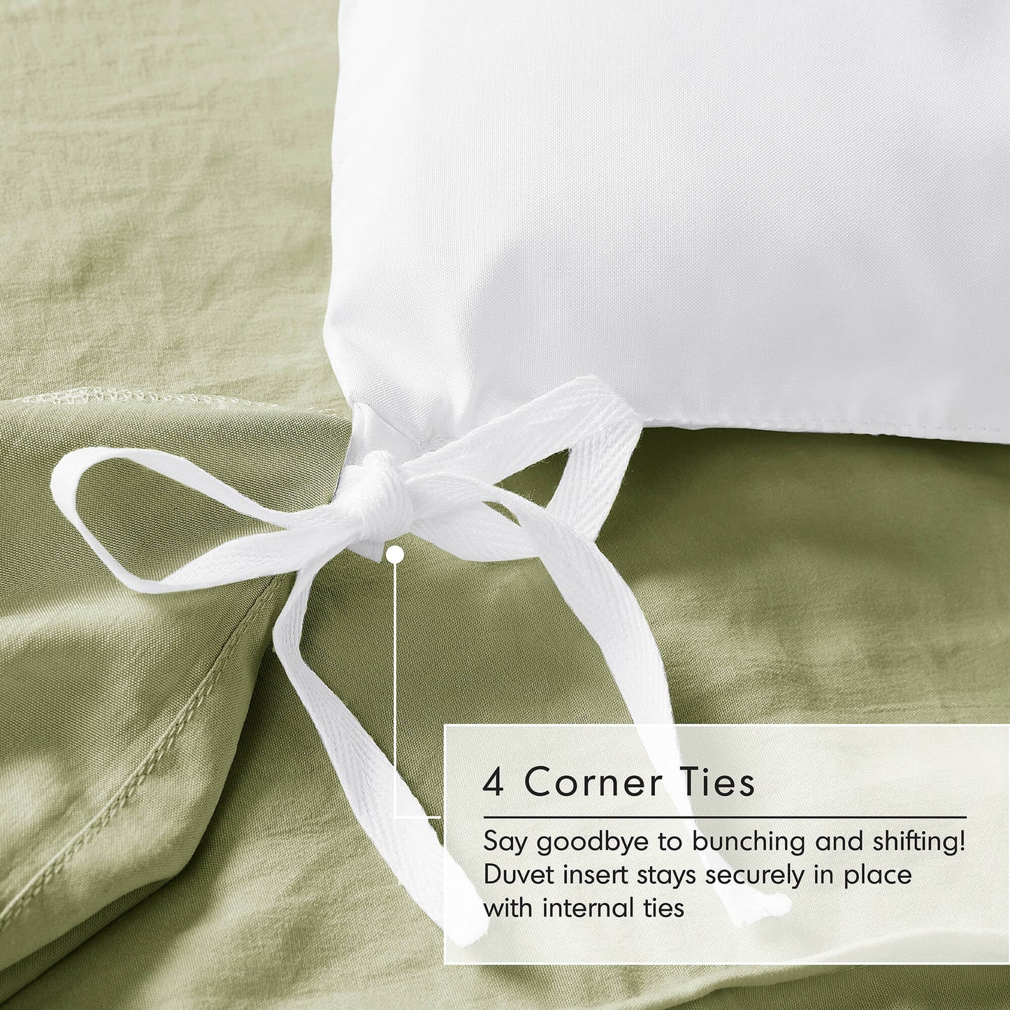 Soft Washed Pleated Duvet Cover Set