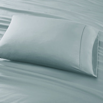 800 Thread Count Cotton Blend Sateen Sheet Set, Solid Plain Bed Sheets